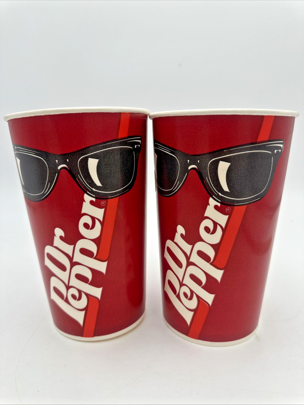 2 Vintage 1970's, Dr. Pepper, "Un-Used" Solo Paper Cups